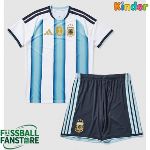 Argentinien Replik Heimtrikot Kinder WM 2026 Kurzarm (+ Kurze Hosen)